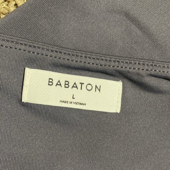 Aritzia Babaton Grey‎ Contour Squareneck Longsleeve Bodysuit Large - Picture 6 of 8